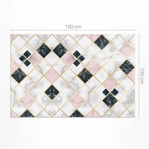 Tapis d'extérieur terrasse et jardin rectangulaire imperméable 100x150