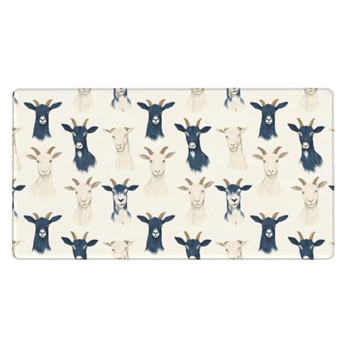 Grand tapis de souris de jeu ordinateur portable tapis de bureau chèvres