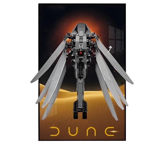 Display-Wandhalterung anwendbar für Le-Go Technic 10327 Royal Dune Ornithopter Baustein-Modell, Räume dekorieren oder sammeln, 50 x 80 cm, nur Display-Wandtafel (Typ B)