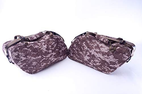 Forros para alforjas rígidas Bestem LGHD-GLIDE-SDL-CAM en camuflaje para Harley Davidson Glide y Road King, par (versión camuflaje), negro miniatura 1