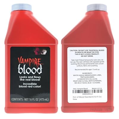 Vampire Blood 16 Fl Oz، جل أحمر دموي واقعي للقطع المزيفة والمؤثرات الخاصة