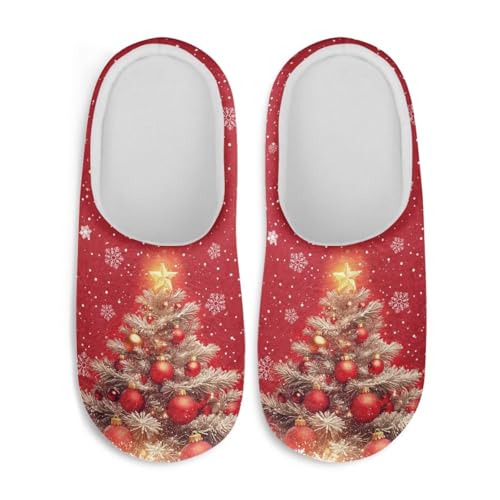 Women's Fuzzy Slippers Bedroom House Slippers for Women Warm Closed Toe Indoor Shoes3