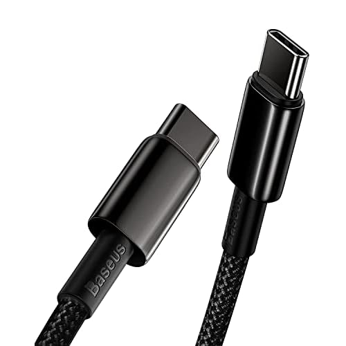 Baseus USB C Kabel 100W [1M] PD QC 4.0 Schnellladung , Zinklegierung Typ C Ladekabel für iPhone 17 16 15 14 13 12 Pro Max Air Plus iPad Air Galaxy S25 24 23 22 21, MacBook Pro, Xiaomi, Steam
