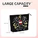 QIPVEKR Austrian Coat of Arms Flag Makeup Bag, Fake Hemp Travel Pouch with Zipper, Portable Toiletry Organizer and Coin Purse for Daily Use