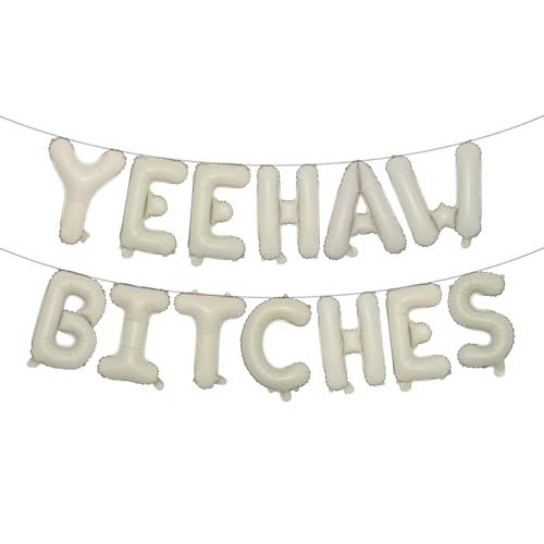 Yeehaw Bitches, Cowgirl Bachelorette Party Decorations, Yeehaw Bridal Shower Nashville Bachelorette Party Decorations, Western Country Wild West Nash Bash Bride to Be (YEEHAW BITCHES Cream)