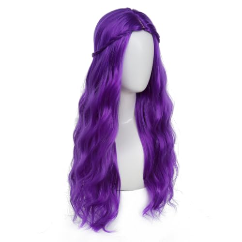 Image of Adequate Synthetic Long Wavy Hippie Princess Wig, Purple