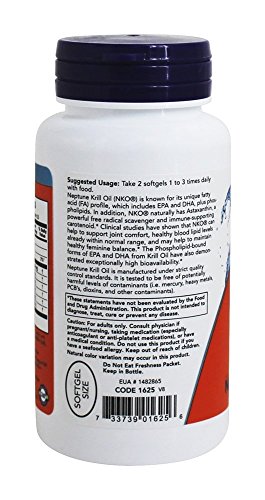 Neptune Krill Oil 500 Mg - Now Foods - 60 - Softgel #TOP3
