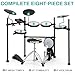 AODSK Electric Drum Set with Quiet Mesh Pads,Electronic Drum for Beginner,USB MIDI,Throne,Headphones,Sticks, Included 40 Kits and 450 Sounds