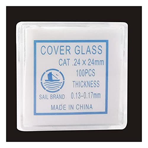 Microscope 7101 18 * 18 20 * 20 22 * 22 24 * 24 100pcs Transparent Slides Coverslips Microscope Glass Slides(24X24)