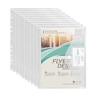 Donken 10er Dokumententasche A4 Dokumentenmappe Wasserdicht Sammelmappen mit Klettverschluss & Etikettentasche, 11 Lochrand für Dokumente Organisieren