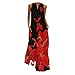 Gofodn Abitini Invernali V - Collo Cami Maxi Dress Party Summer Women Dress Print Abito da Donna Senza Maniche Porta Abiti Trolley