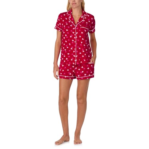 Image of kate spade new york Short Sleeve Knit Shorty Pj Set