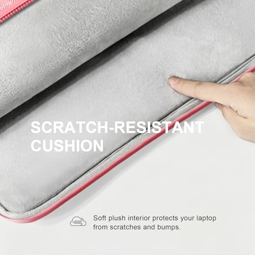 Image of Lacdo 13 inch Laptop Sleeve Case for 13 inch MacBook Air M5 A3449 (2026), M4 A3240 2025, M3 A3113, M2 A2681, M1 A2337 | 13 inch MacBook Neo A18 Pro A3404 (2026) | iPad Air /Pro 13 M5 Computer Bag, Peach