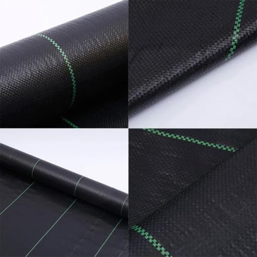 Malla antihierbas de polipropileno negro 3 x 5 m permeable para cubierta de suelo 2