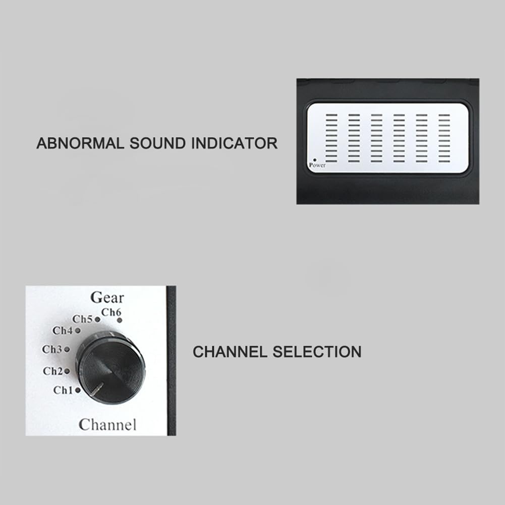 Estetoscopio Electrónico Buscador de Ruido para Automóvil Máquina de Diagnóstico Detector de Ruido Multicanal Detector de Sonido Anormal
