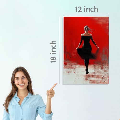 Image of SiddArtify Abstract Woman Wall Art Prints Set - Modern Silhouette Poster Decor for Living Room Bedroom Office - 12x18 inch Board Pack of 6