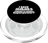 Photo Gallery citazione "i save animals quote", what s your superpower-vet tech gift popsockets popgrip per magsafe Photo Gallery citazione "i save animals quote", what s your superpower-vet tech gift popsockets popgrip per magsafe
