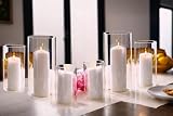 PHOSPHOR 6-Piece Hurricane Candle Holders