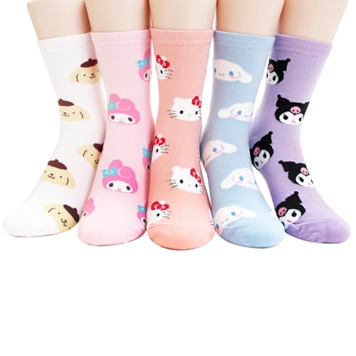 Image of Hello Cartoon Character Series Women and teen girls Licensed Socks Collection