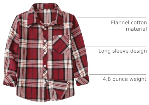 Image of Betusline Boy and Men Button Down Plaid Shirt | Soft,Breathable and Comfortable Fabric