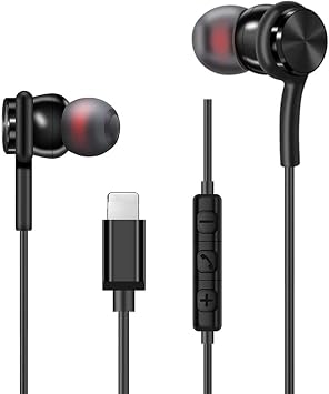 iPhone 13 12/12 Mini 11 Pro/11 Pro Max Kulakl klar i in Kablolu Kulakl k, Stereo G r lt  Yal t m  7/8/8 Plus/X/XS/XR/XS Max ve iPad ile Uyumlu