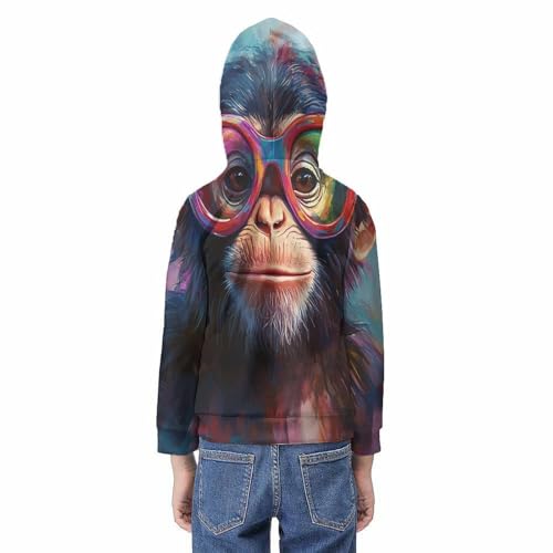 Sweat-shirt 3D épais et chaud pour enfants de 10 à 12 ans