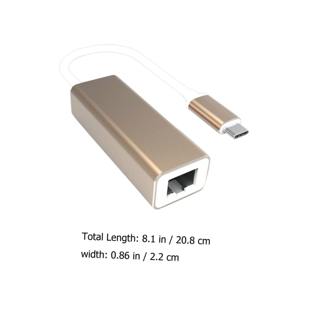 DIYEAH USB-c to Ethernet Adapter Gigabit Mbps Network Adapter Type-c to Converter External USB Ethernet Converter for Laptops and Desktops to Use