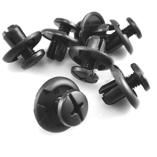 100 Pieces Fender Splash Shield Push-Type Retainer Clips - Fasteners 91512-Sm4-003 #TOP3