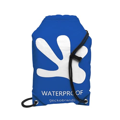 Image of geckobrands Embark 10L Drawstring Backpack - Waterproof, Lightweight Dry Bag for Beach, Hiking, and Light Water Activities