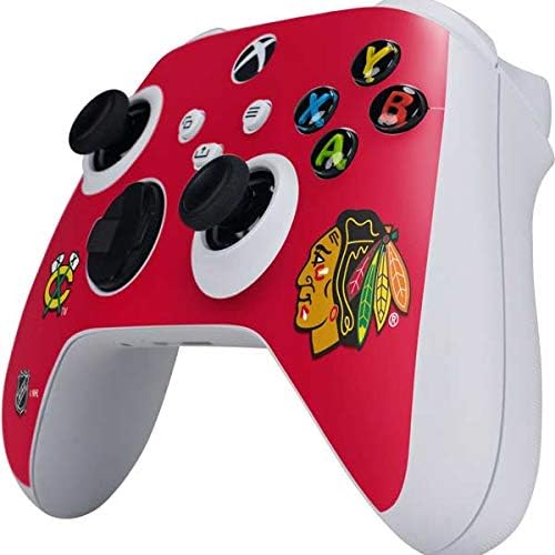 Skinit Decal Gaming Skin Compatible with Xbox Series S Controller - Officially Licensed NHL Chicago Blackhawks Solid Background Design