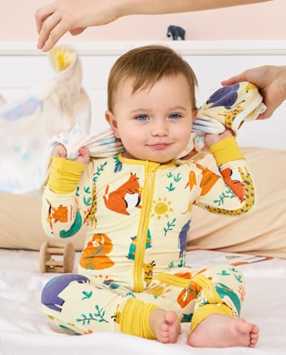 Bamboo Viscose Baby Convertible Footie Pajama, Zipper Pajamas for Baby Boys & Girls, Sleep & Play Footed Pjs2