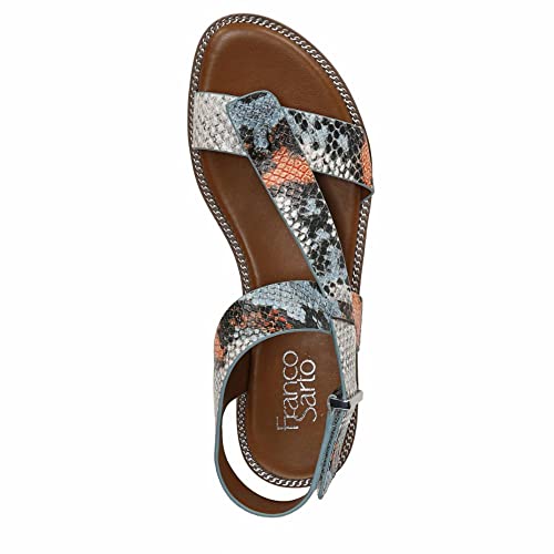 Image of Franco Sarto Womens Glenni Ankle Strap Flat Sandals