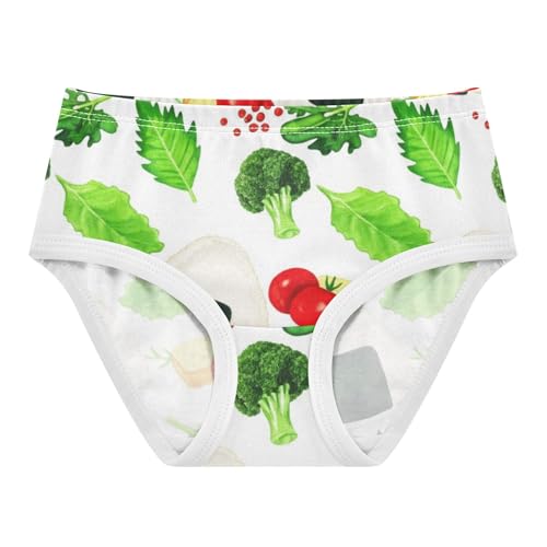 Cotton Toddlers Underwear Floral Rice Balls Vegetables Little Girl Panties Cartoon Briefs Undies Kids 2t