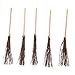 CAXUSD Mini Scopa Legno 5 Pezzi 30 Cm Fatta a Mano Ramo d'Albero Accessorio delle da Te Decorazione Micro Paesaggio Pulizia immagine