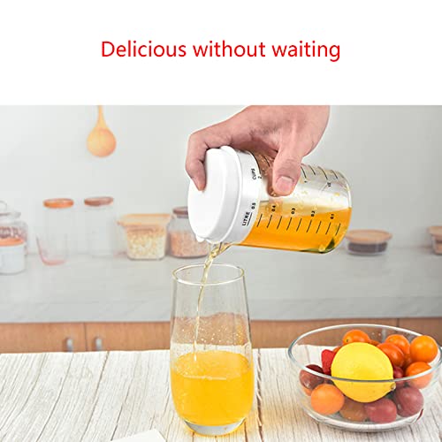 Vaso medidor plástico con tapa y pico en V 500 ml miniatura 4
