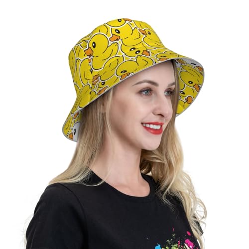 Image of Bucket Hat Beach Summer Sun Hat Reversible Fisherman Hats Double Sided Wearing for Women Men Boys Girls