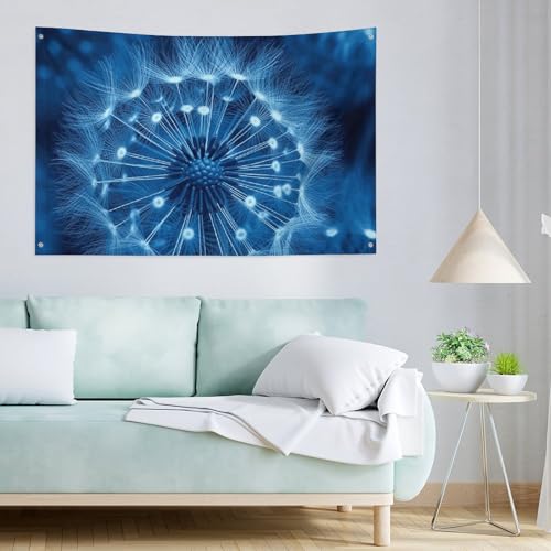 Drapeaux simples en polyester bleu résistant aux intempéries - 3