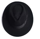 Shuanghao Herren Damen Kinder Michael Jackso Filz Fedora Hut Casual Modisch Junge Mädchen Halloween Weihnachten Dance Party Cosplay Billie Jeans Anzug Dance Cosplay Hut -Kind/Erwachsener (Schwarz)