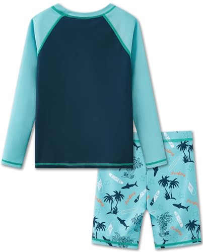 Image of UMELOK Boys' Rash Guard Swim Set
