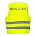 Produktbild Warnweste GELB Sicherheitsweste Weste Bauleiter (Bauleiter 1 Weste)