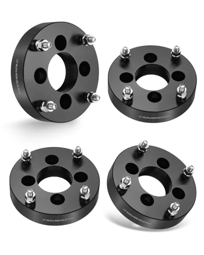 EVIL ENERGY 4x110 to 4x156 Wheel Adapters Compatible with EZGO EZ GO Golf Cart Club Car ATV 1.5 inch Lug Centric 4 pcs Wheel Spacers with 74 Hub Bore M12x1.25 Stud Not Hubcentric Black
