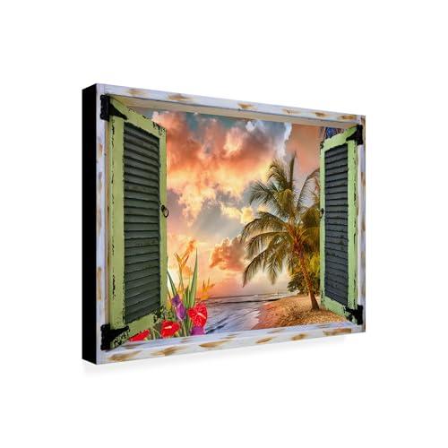 Wrapped Canvas Wall Art - Leo Kelly 'Window to Paradise
