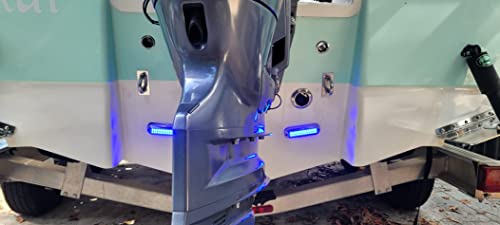 Sunhe Marine Led Boat Lights, 42 Led Underwater Boat Light, Interior Deck Courtesy Light, Ip68 Waterproof, 316 Stainless Steel, 10-36V For Yacht, Pontoon, Fishing Boat, Kayak, Sailboat, Pool (Blue) #TOP7