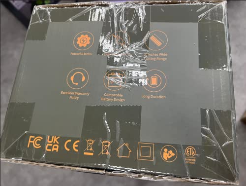Foto von Diivoo kabellose Heckenschere; 40 V 2,5-Ah-Akku mit bis zu 60 Min. Laufzeit; 21-Zoll-Dual-Action-Klinge mit ¾-Zoll-Schnittdurchmesser; 180° drehbarer D-Griff