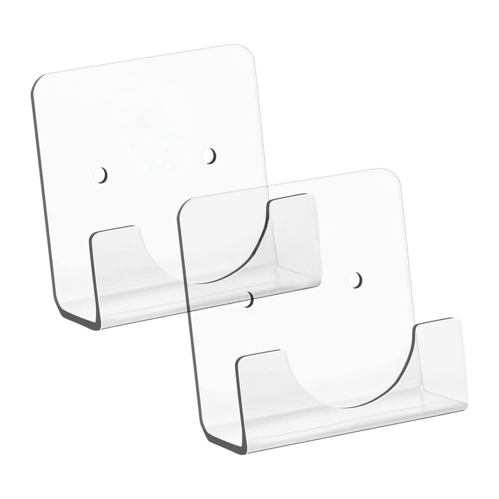 CTRLZS Acrylic Wall Mount Holder Curtain Rod Retainer Shower Curtain Rod Holder Transparent