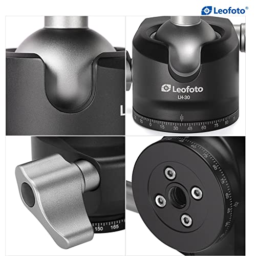 Leofoto Lh-30 30Mm Low Profile Ball Head & Qr Plate Arcacompatible #TOP2