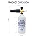 SM Arnold Speedy Super FOAMER Foam Cannon Soap Sprayer for Car Wash, Patio & House Cleaning | Multi-Purpose Sprayer Cleaner Cannister for Pressure Washer | for Automotives, Home, Garage, Boats & More