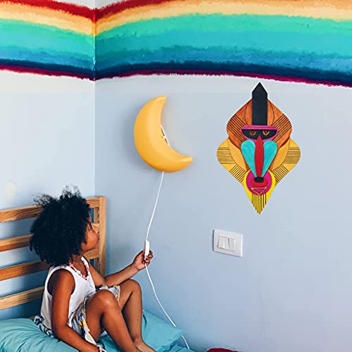 Improvinglife Nursery Decoration Animal Head Wooden 3D (Chimpanzee) #TOP3