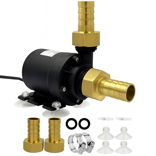 Wasserpumpe Bürstenlose DC 12V 800L/H: Tauchpumpe Klein Mini Brushless Submersible Water Pump Tauchwasserpumpe für Gärten Aquarium Solarbrunnen Pool Teich Wasserzirkulationssystem Zimmerbrunnen