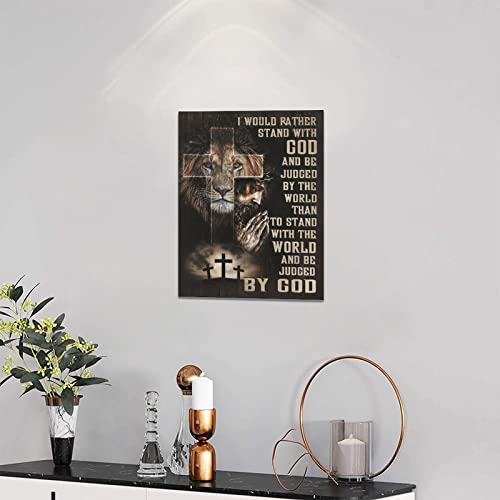 Tourrest Jesus Lion Wall Art Lion Of Judah Pictures Poster Scripture Bible Verse Wall Decor Christian Religious Canvas Prints Framed Artwork For Bedroom Living Room Church #TOP1